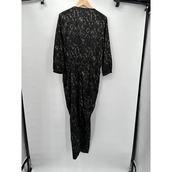 W118 by Walter Baker Long Sleeve Zipper Elastic Waist Jumpsuit // L - Picture 8 of 11